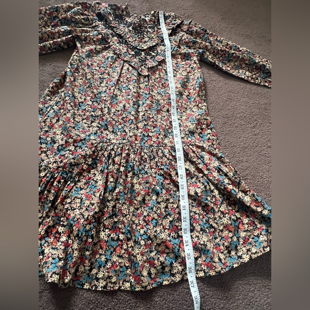 Mango Floral Embroidered Ruffle Dress - Picture 13 of 13